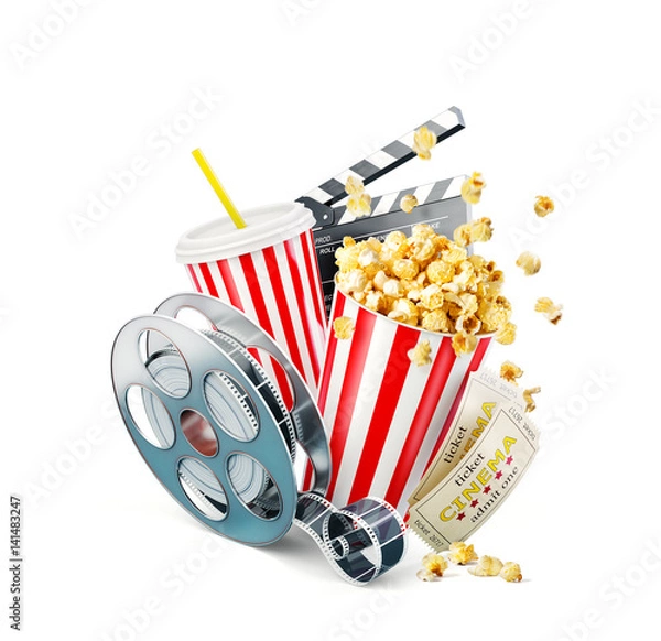 Obraz Niezwykła ilustracja 3D Cinema Concept