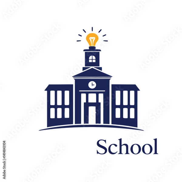 Obraz Transparent PNG available Police Station Icon: A stylized illustration of a police station, embodying the concepts of safety, security, and law enforcement with clean lines and vibrant colors