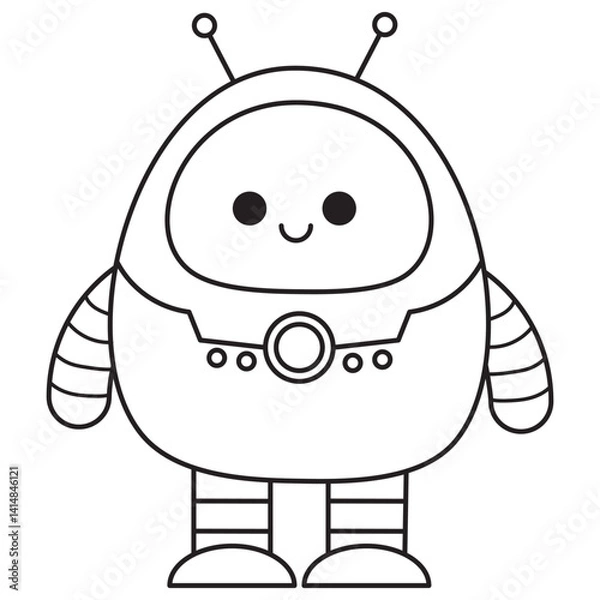 Fototapeta Robot cute