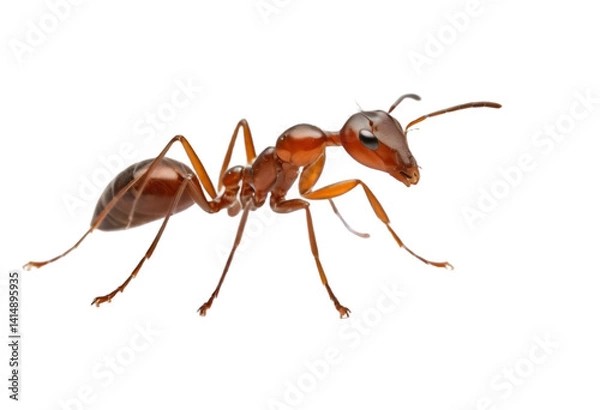 Obraz ant isolated on transparent background, cutout style