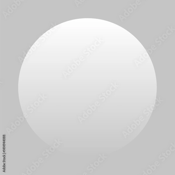 Fototapeta White gradient circle shape vector