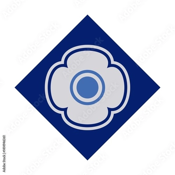 Obraz abstract flower symbol decorative ornament geometric shape