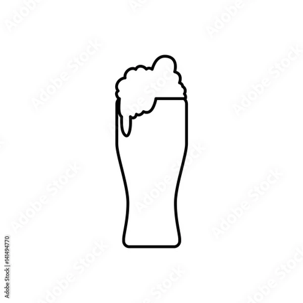 Fototapeta Beer and brewery icon vector illustration graphic design