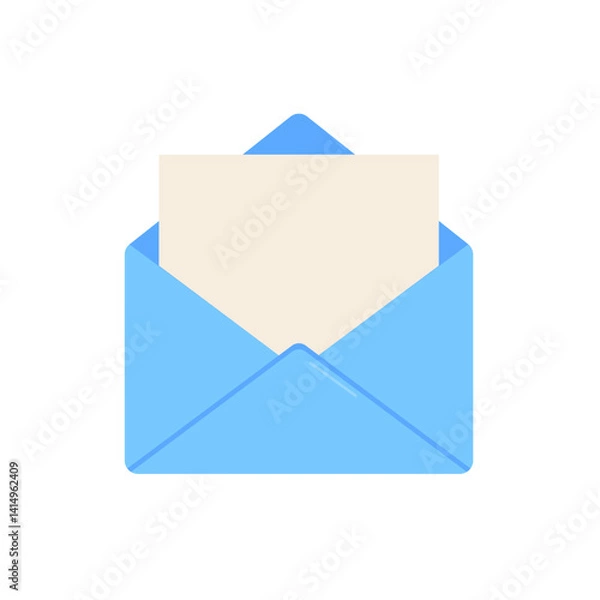 Obraz Icons for email, new message, envelopes with hearts. Love letter concept. Vector illustration. Opened Pink Envelope with Heart Icon Set Closeup Isolated.Valentine's day Greeting posters. 