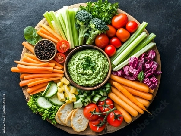 Obraz Colorful Vegetable Crudit?s Platter