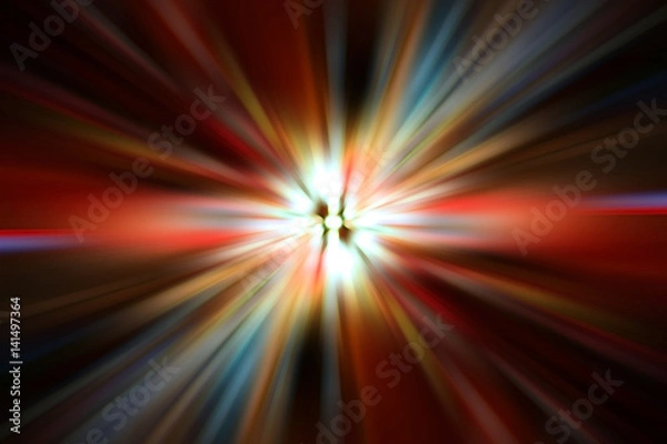 Fototapeta orange gradient background speed zoom blur