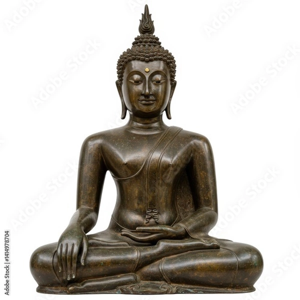 Obraz Buddha statue isolated on a white
