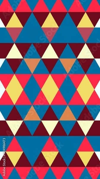Fototapeta triangular motif. triangle pattern. tribal motif. triangle background. HD