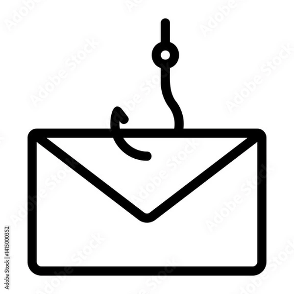 Obraz phishing line icon