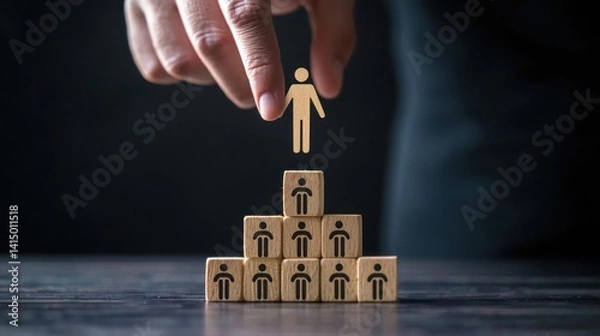 Fototapeta A manager delegating various tasks to a team, emphasizing multi-skills