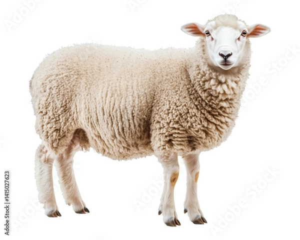 Fototapeta Sheep on Transparent Background