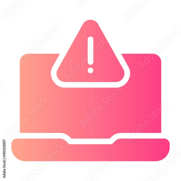 Obraz warning gradient icon