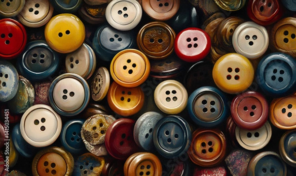 Obraz colorfull button  collection