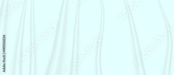 Obraz soft turquoise silk.vector texture of light fabric with folds