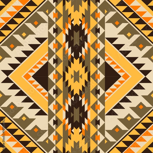 Fototapeta Dynamic Triangular Design Featuring Interlocking Shapes and Vibrant Contrasts for a Futuristic Look