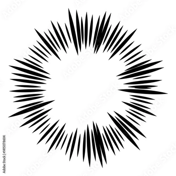 Fototapeta 爆発したようなユニークなエフェクトフレーム素材