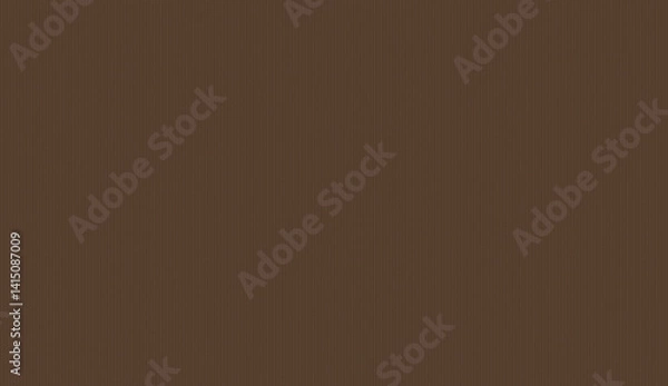 Fototapeta Corrugated brown cardboard surface showing textured vertical lines, creating geometric pattern suitable for graphic design and creative backgrounds