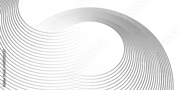 Obraz Abstract circle lines on dark blue background. Geometric stripe lineaAbstract gold circle lines on dark background. Geometric stripe line art design. art design for poster, brochure, cover, website