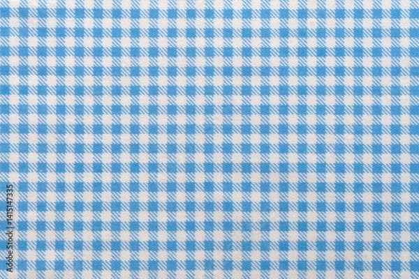 Obraz Blue and White Checkered Patterned Fabric 