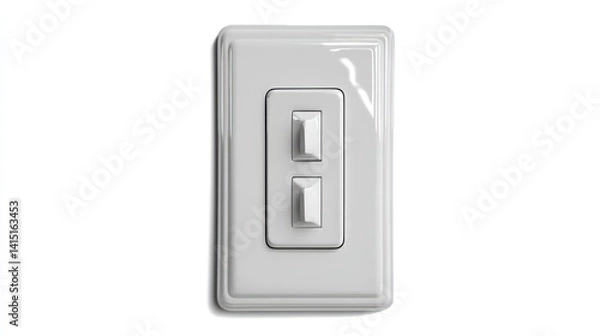 Fototapeta White light switch