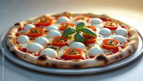 Fototapeta A vibrant and appetizing dish made with fresh, high-quality ingredients, styled to perfection. Ideal for food blogs, menus, cookbooks, or culinary content. A perfect blend of color, texture, and flavo