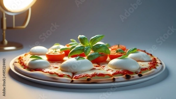 Fototapeta A vibrant and appetizing dish made with fresh, high-quality ingredients, styled to perfection. Ideal for food blogs, menus, cookbooks, or culinary content. A perfect blend of color, texture, and flavo