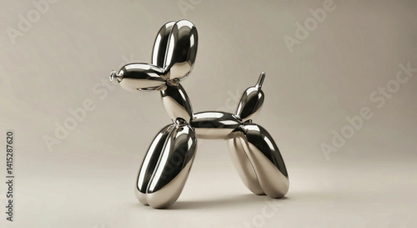Obraz Chrome Balloon Dog Sculpture