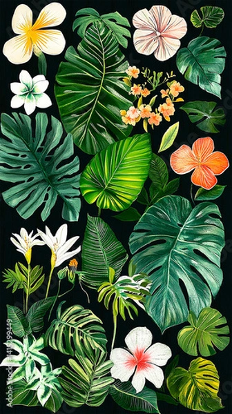 Obraz  background with flowers
