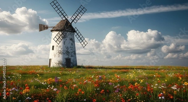 Obraz windmill in the field