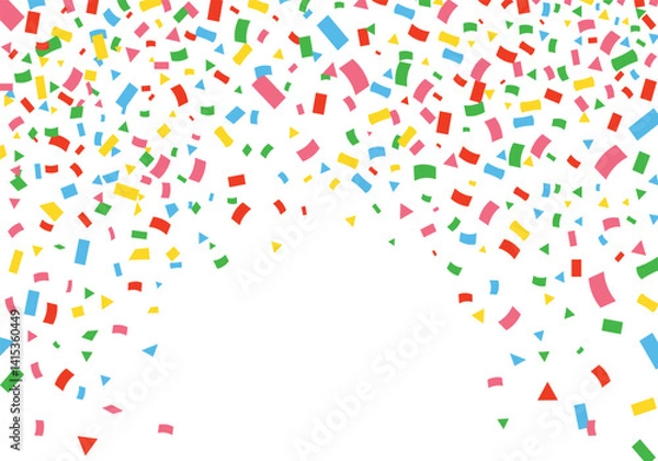 Fototapeta Realistic colorful confetti background	