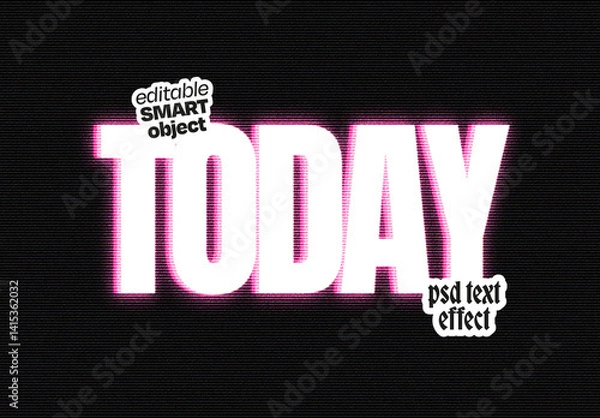 Fototapeta Glitched Bold Text Effect