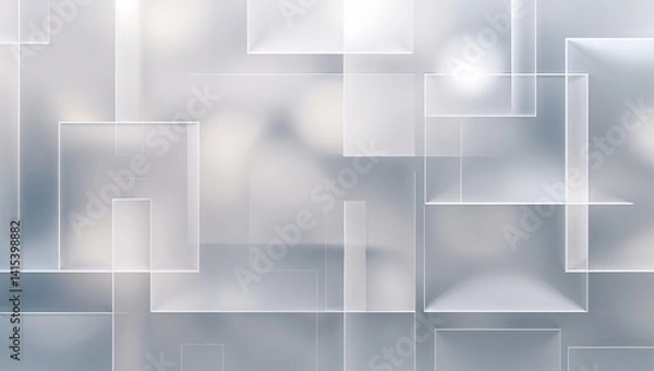Fototapeta Abstract background showing intersecting squares creating modern design