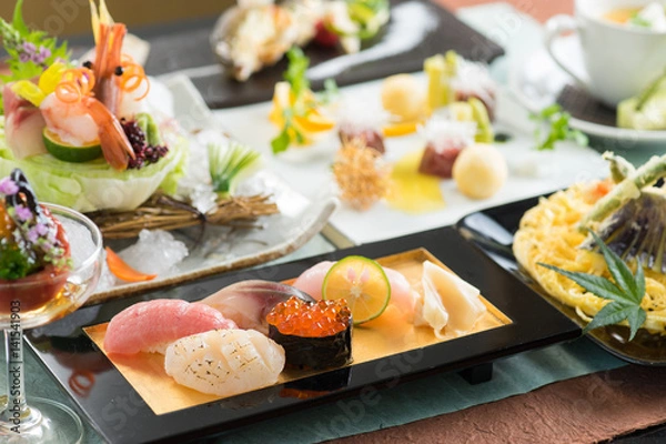 Obraz Menu kursu sushi