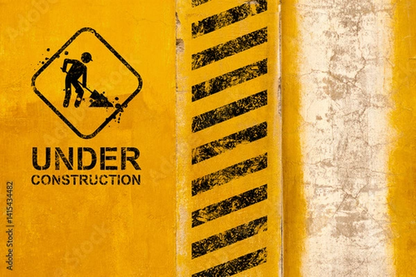 Fototapeta Under Construction Background Image
