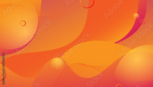 Fototapeta Colorful Abstract Background with Orange Gradient