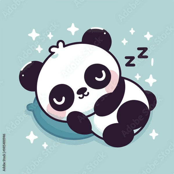 Obraz cute pan vector image