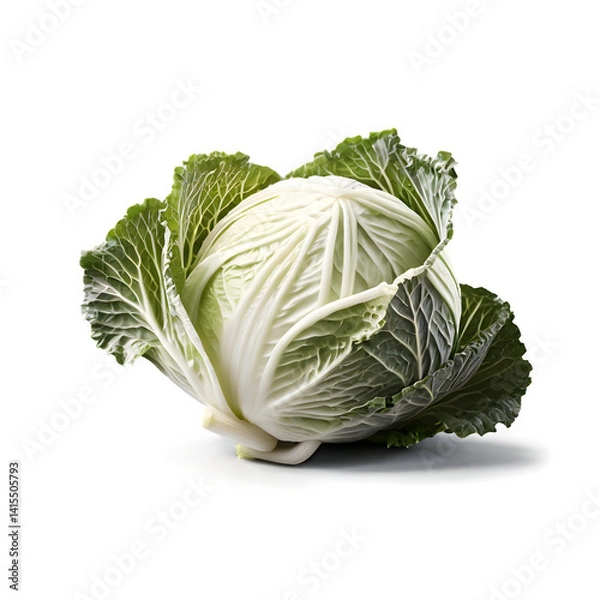 Fototapeta cabbage isolated on white background