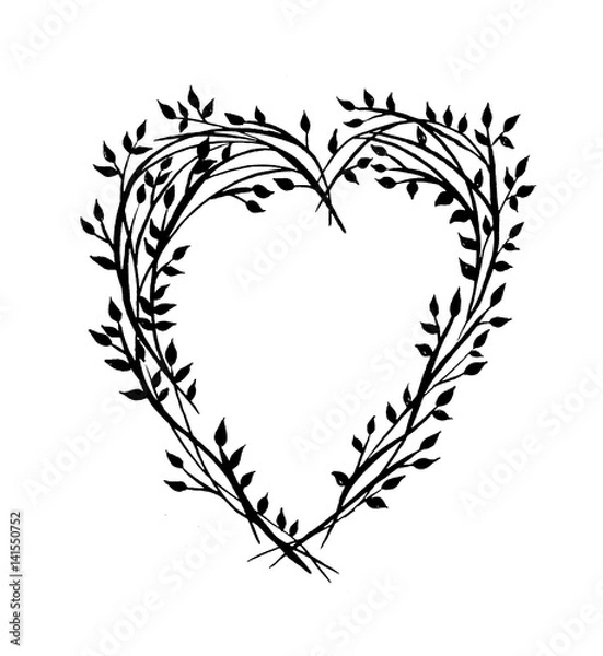 Obraz Twig Heart Wreath