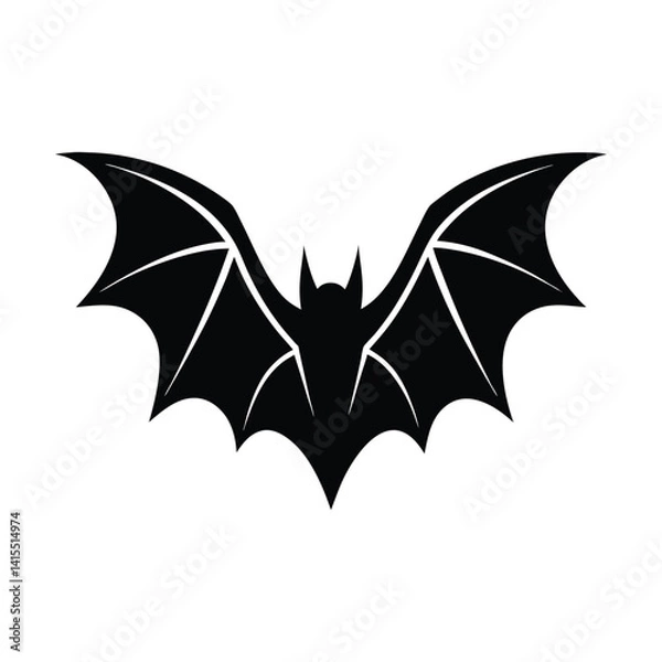 Obraz Bat wings sharp vector outline