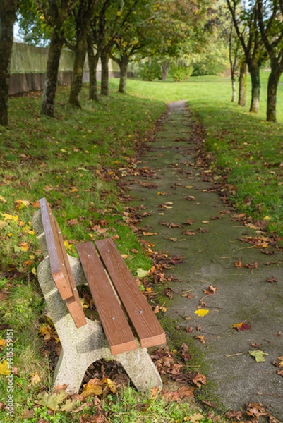 Obraz Banc dans un parc