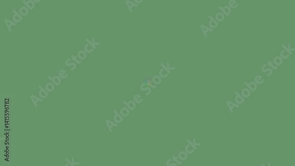 Obraz Solid muted sage green background with faint rainbow light spot
