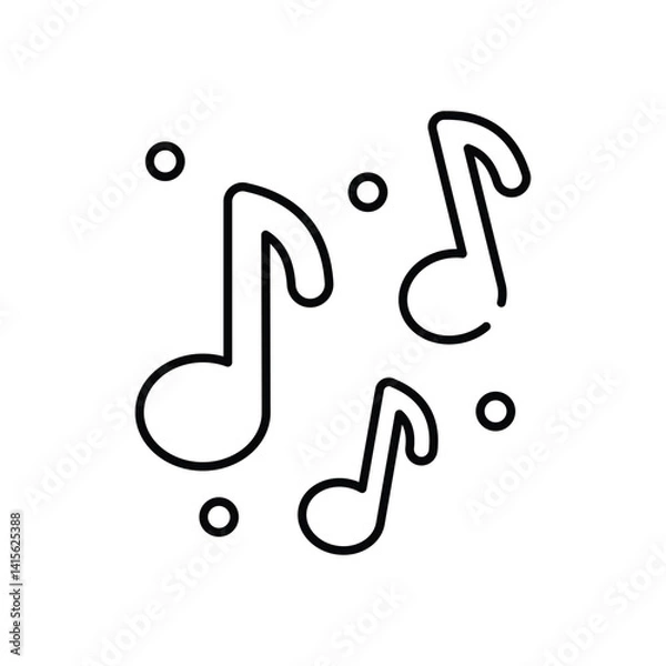 Fototapeta Music Vector icon