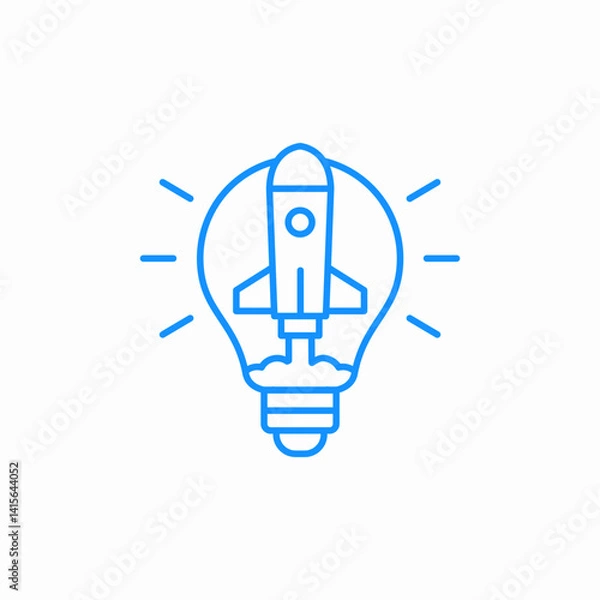 Obraz innovative startup icon sign vector
