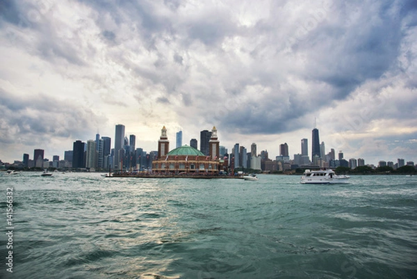 Obraz Front view to Navy Pier