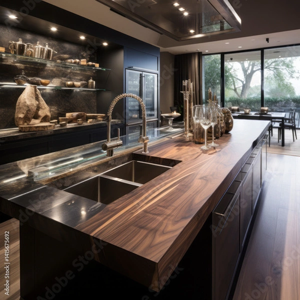 Fototapeta Modern Kitchen Sink Design with Timeless Features