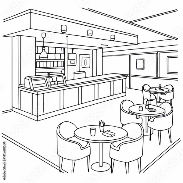 Fototapeta sketch of house