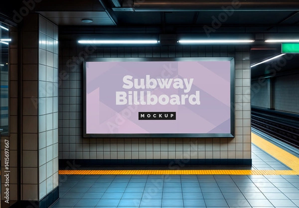 Obraz Subway Billboard Mockup 78
