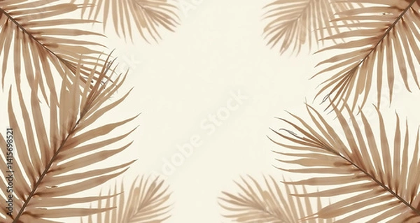 Fototapeta palm leaf pattern