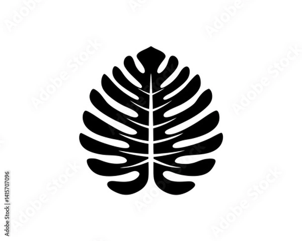 Obraz creative details Fern Leaf Icon Vector Illustration