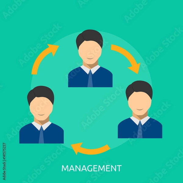 Fototapeta Management Conceptual Design